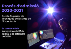 2a convocatòria admissió ESTAE curs 20-21