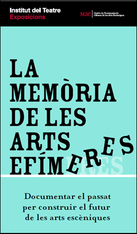 Cartell de l'Exposició La Memòria de les Arts Efímeres