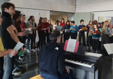 Cantada de nadales del curs 2019-2020 a càrrec de l'alumnat de primer de l'ESAD