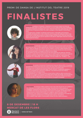 Finalistes del Premi de Dansa 2019