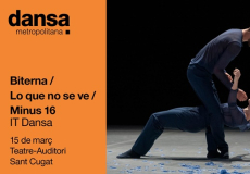 Cartell promocional de l'actuació d'IT Dansa al Dansa Metropolitama, a Sant Cugat