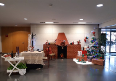 Decoració de Nadal realitzada pels alumnes de 4t del CPD el 2019.