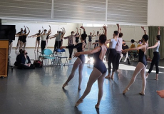 Una de les classes del Dansa en Xarxa 2022 a l'Institut del Teatre