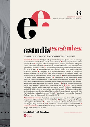 Revista Estudis Escènics número 44 portada