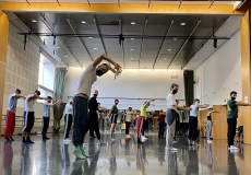 Gustavo Ramírez, en el primer assaig d'aquest 2020 amb IT Dansa