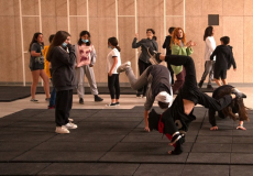 Sessió de treball en un dels instituts participants al Tot Dansa 2022