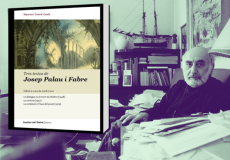 Volum imprès de Josep Palau i Fabre. Imatge muntatge a partir d'una fotografia de Joan Corominas de 1992