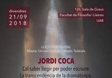 Lliçó inaugural MUET 2018-2019