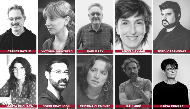Alguns dels autors de la base de dades de Dramatúrgia Catalana Contemporània