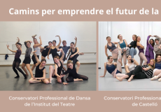 Alumnat que participarà en el projecte Camins per emprendre el futur de la dansa”.