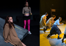 Laments (esquerra) i Dansa d'agost (dreta), dos dels tallers de 4t de l'ESAD d'aquest desembre