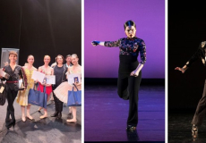 D'esquerra a dreta, participants al concurs de Grasse, Daniela Martín i Sofia Lasheras