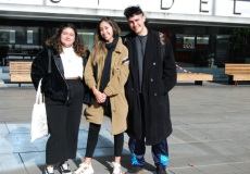 Beatriz Gonçalves, Sofía Orozco i Pablo Antonio Alvarado, 3 dels estudiants de centres estrangers que faran la seva estada de mobilitat a l'IT aquest semestre