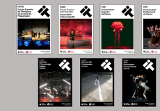 Exemples dels nous materials dissenyats amb la nova imatge corporativa de l'Institut del Teatre