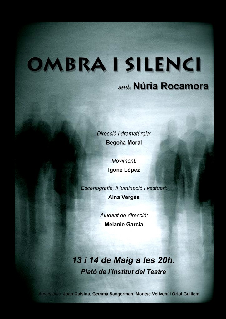 Cartell d'Ombra i Silenci, tesina de Núria Rocamora