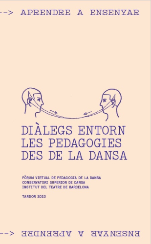 Portada del llibre “Diàlegs entorn les pedagogies des de la dansa”