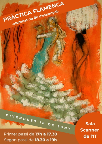 Cartell de la pràctica de flamenca