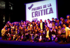 Imatge de la gala de lliurament dels Premis de la Crítica 2018 amb tots els guanyadors