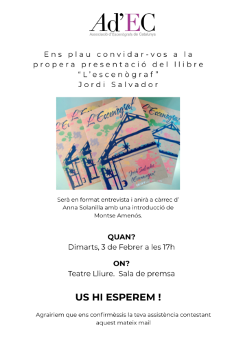 Presentació del llibre L'escenògraf