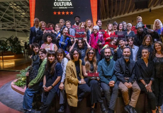 El conjunt de guardonats en els Premis Time Out Cultura 2024. Fotografia: Arnau Montfort (Time Out)