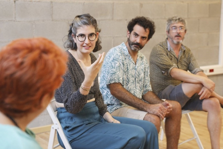 Tres dels quatre guanyadors: Júlia Cortina, Marco Di Tieri i Enric Pagespetit Foto de Griselda Escrigas