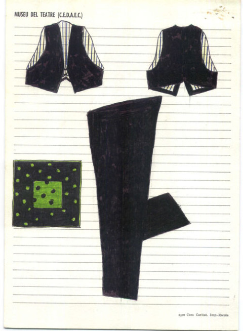 Vestits de Vicente Escudero. © MAE. Institut del Teatre.